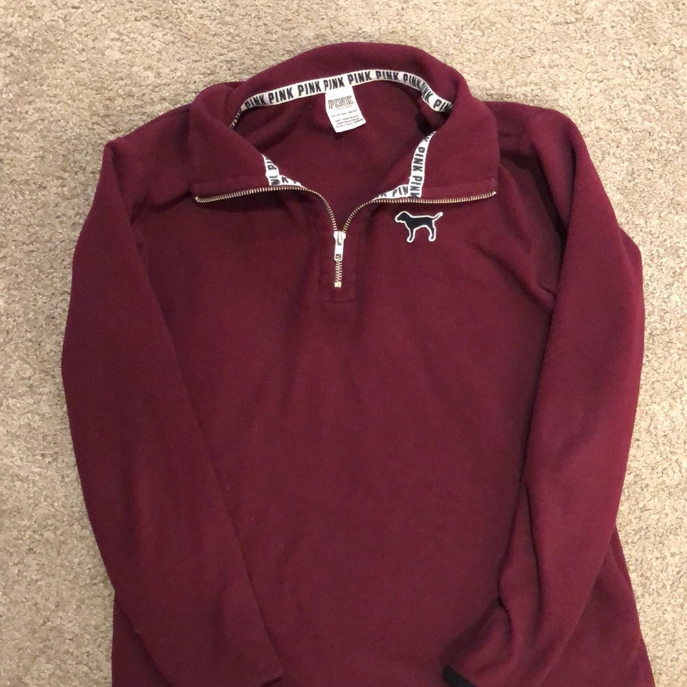 Victoria Secret Pink quarter zip sweater/hoodie